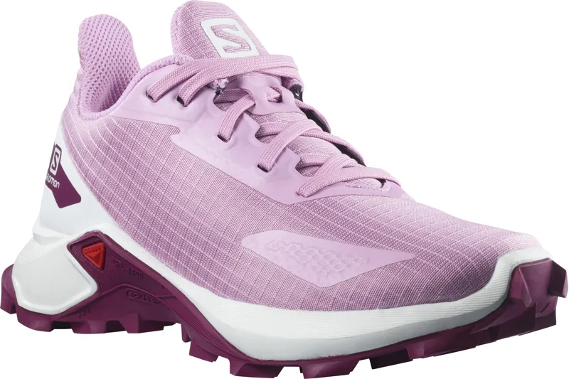 Salomon Alphacross Blast Junior Running Shoe in Orchid/White/Plum Caspia-5